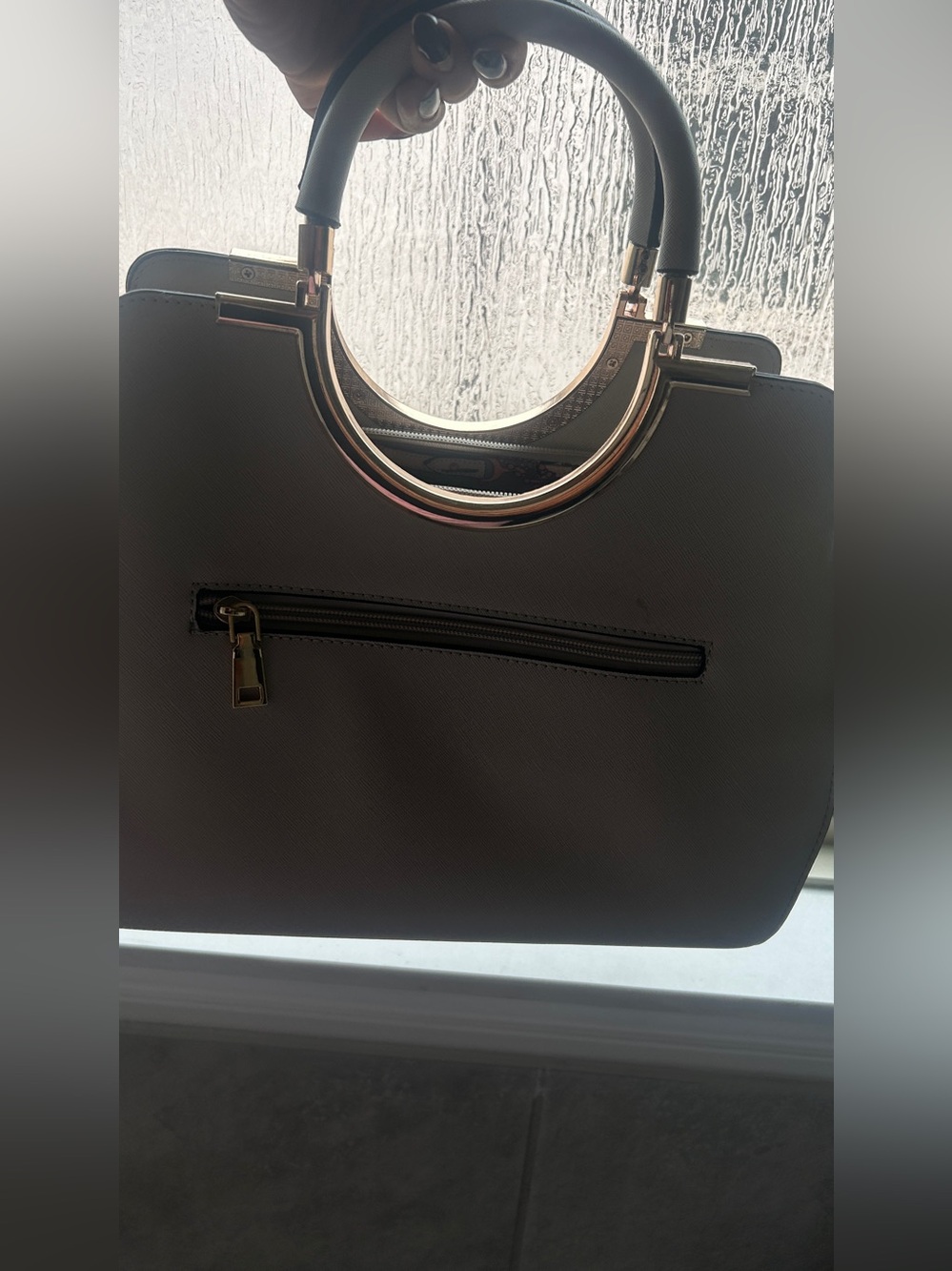 Cream and Gold Purse